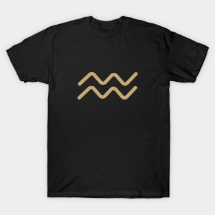 Aquarius Zodiac Symbol T-Shirt